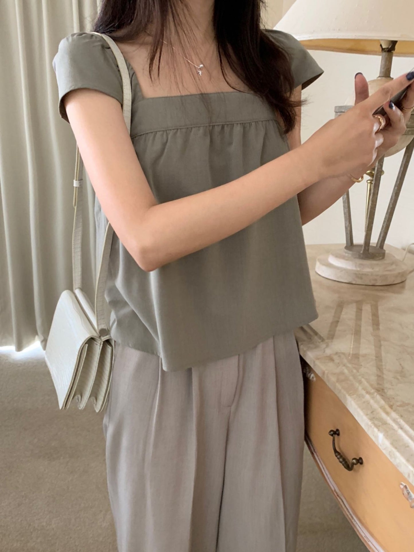 Formal Wing Blouse-2col