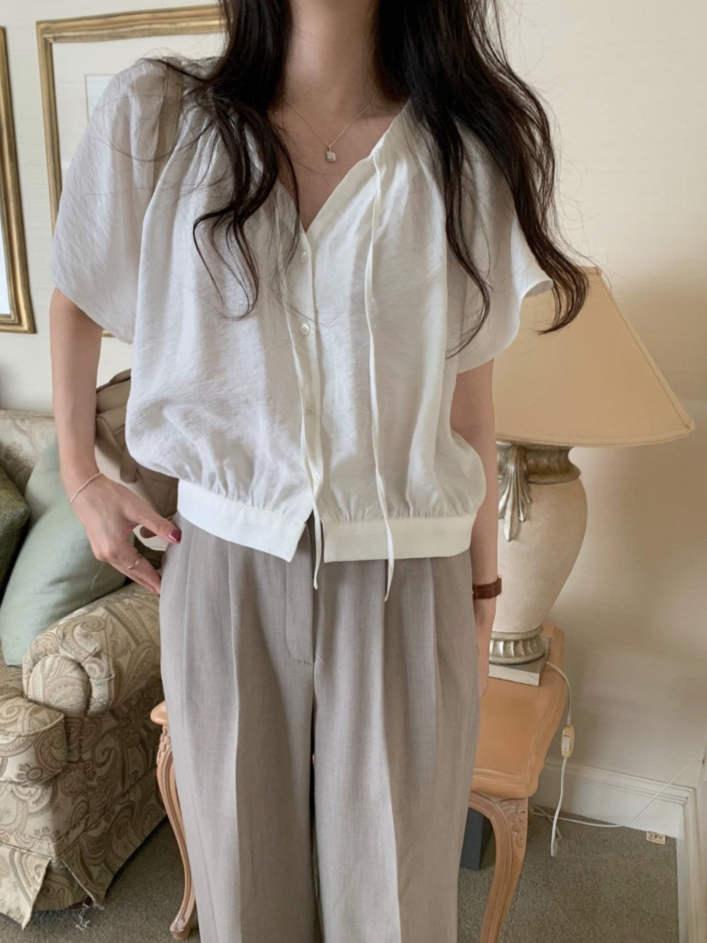 Gretel blouse-2col