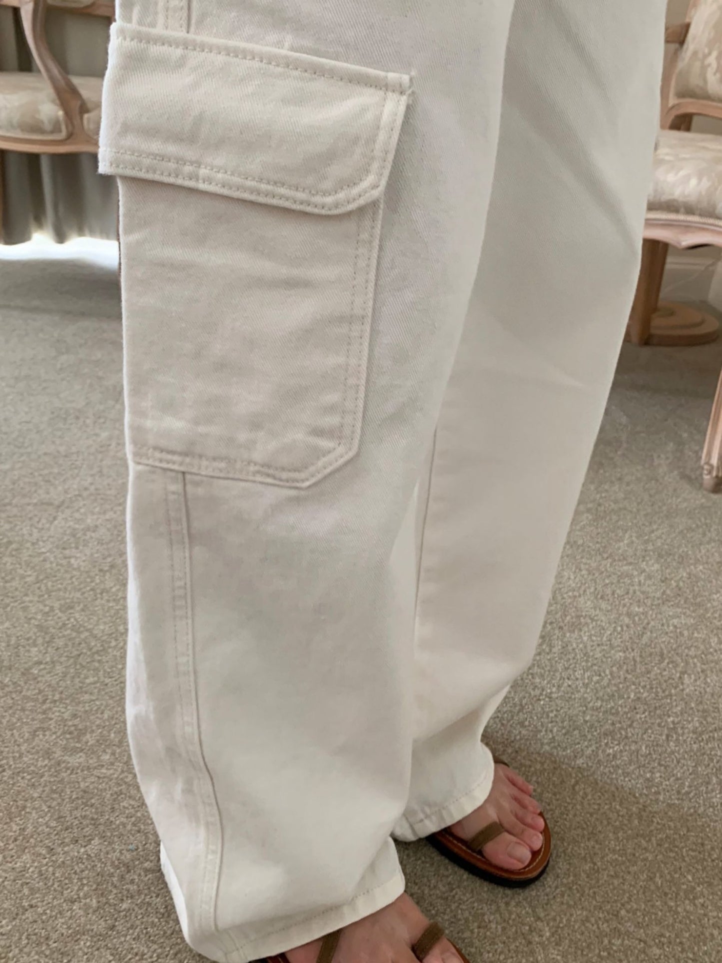 Vanilla cargo pants