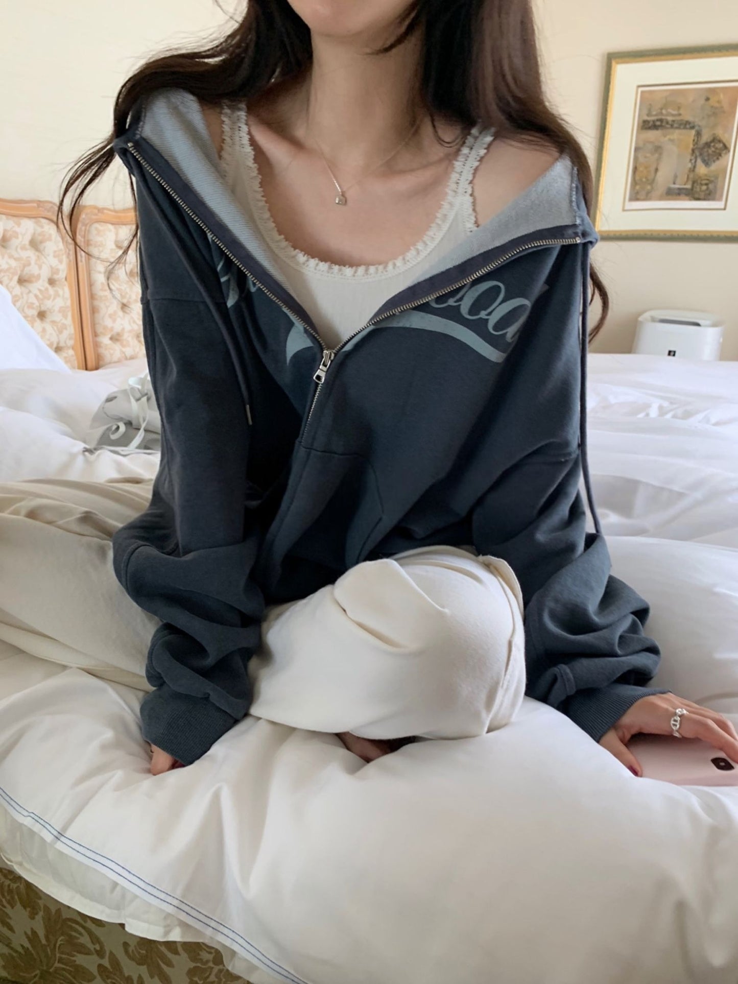 Gale hood zip up-2col