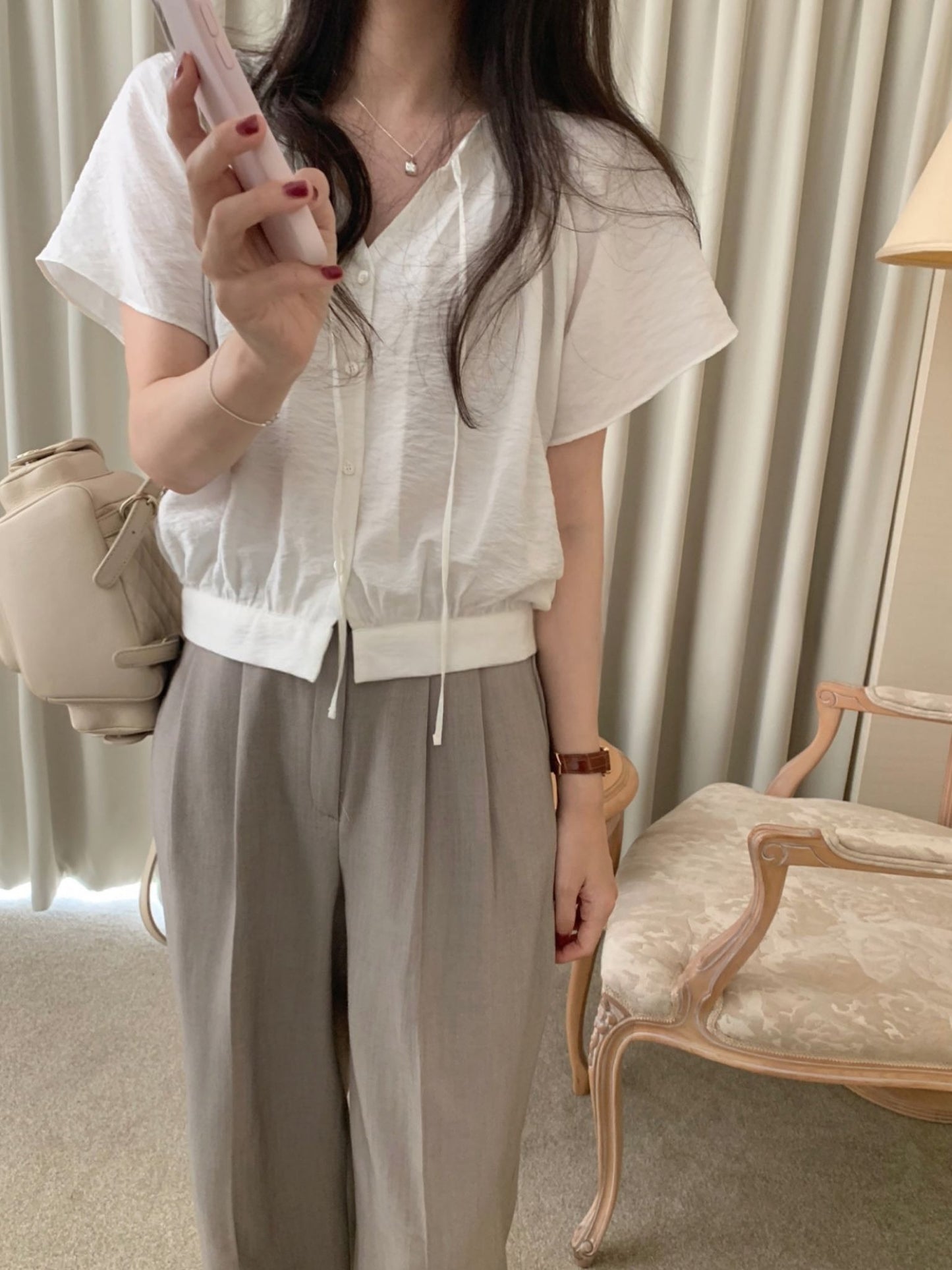 Gretel blouse-2col