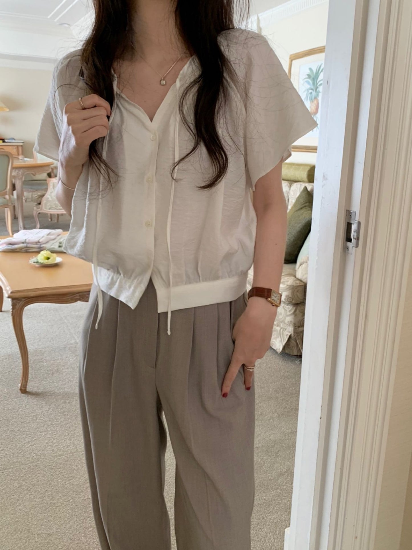 Gretel blouse-2col