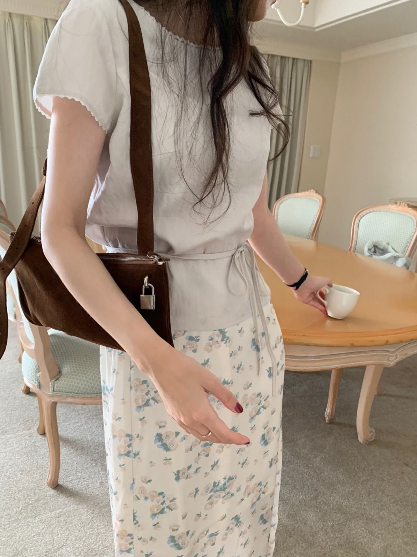 Pudding half blouse-3col