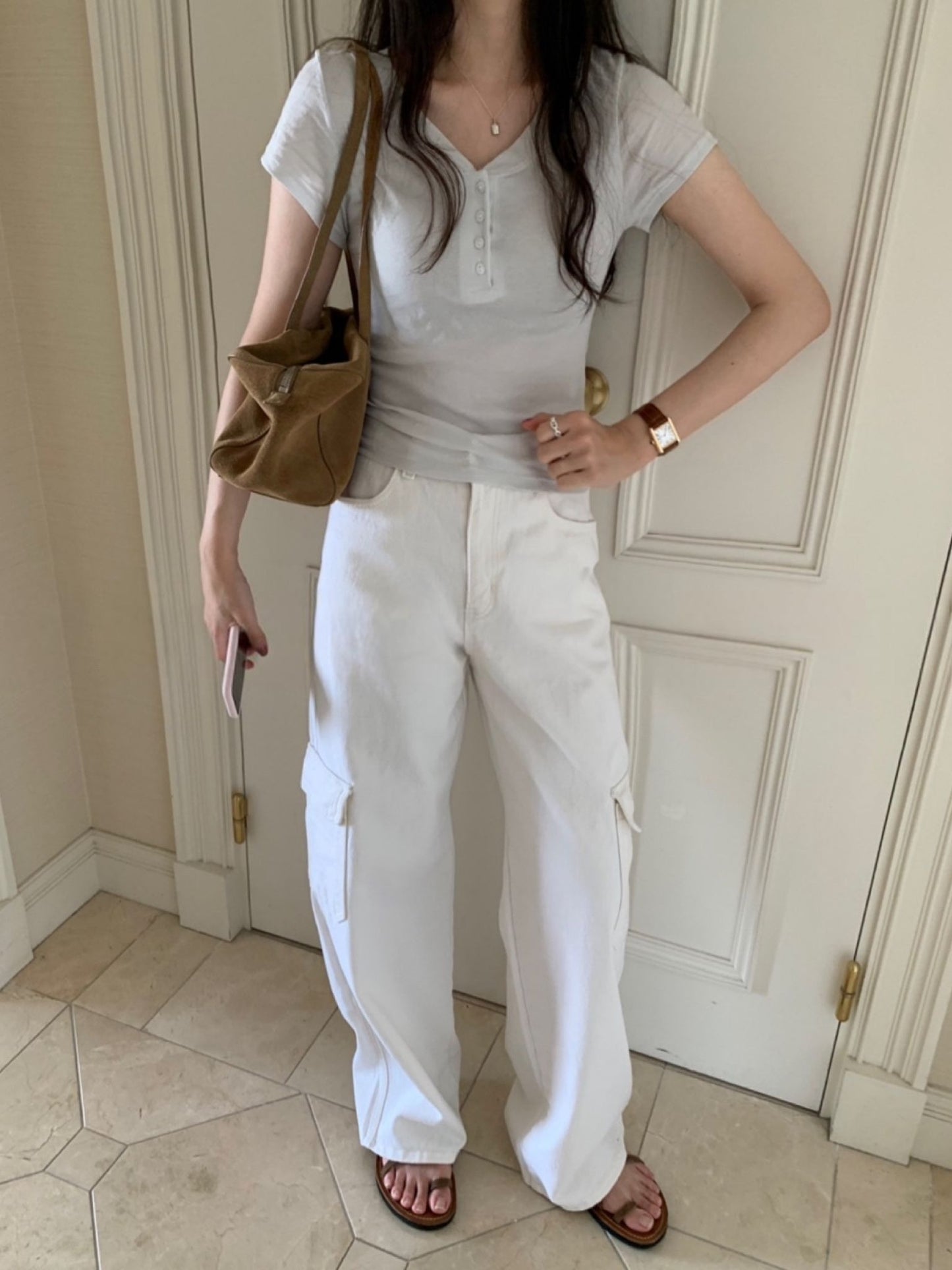 Vanilla cargo pants