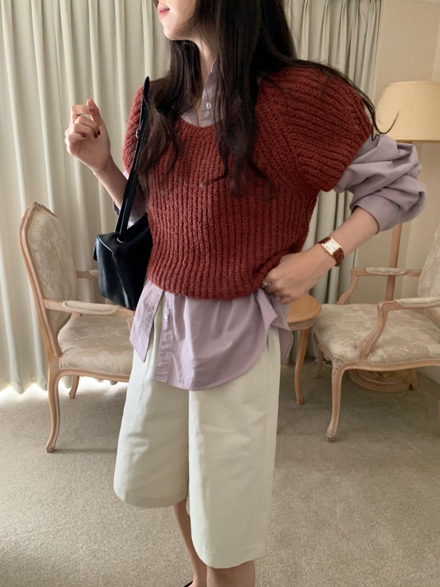 le boucle half knit-3col
