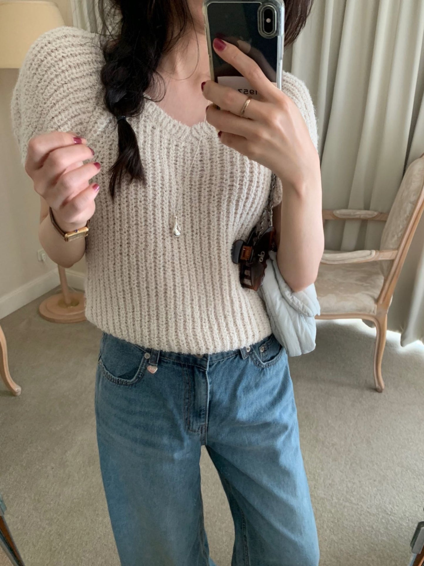 le boucle half knit-3col