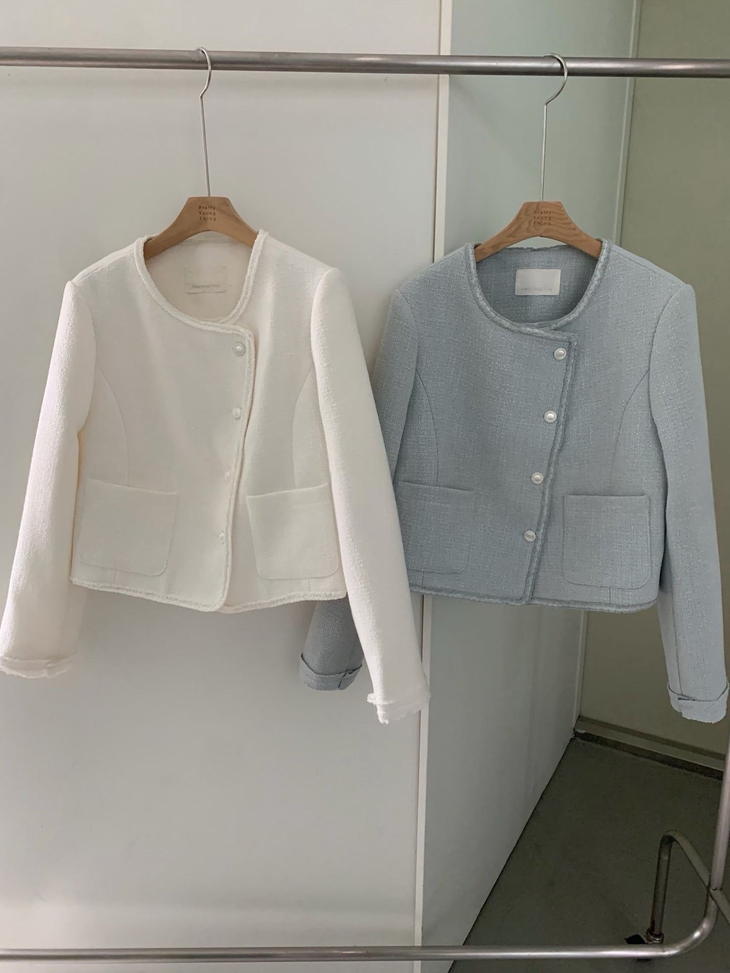Glass tweed jacket-2col
