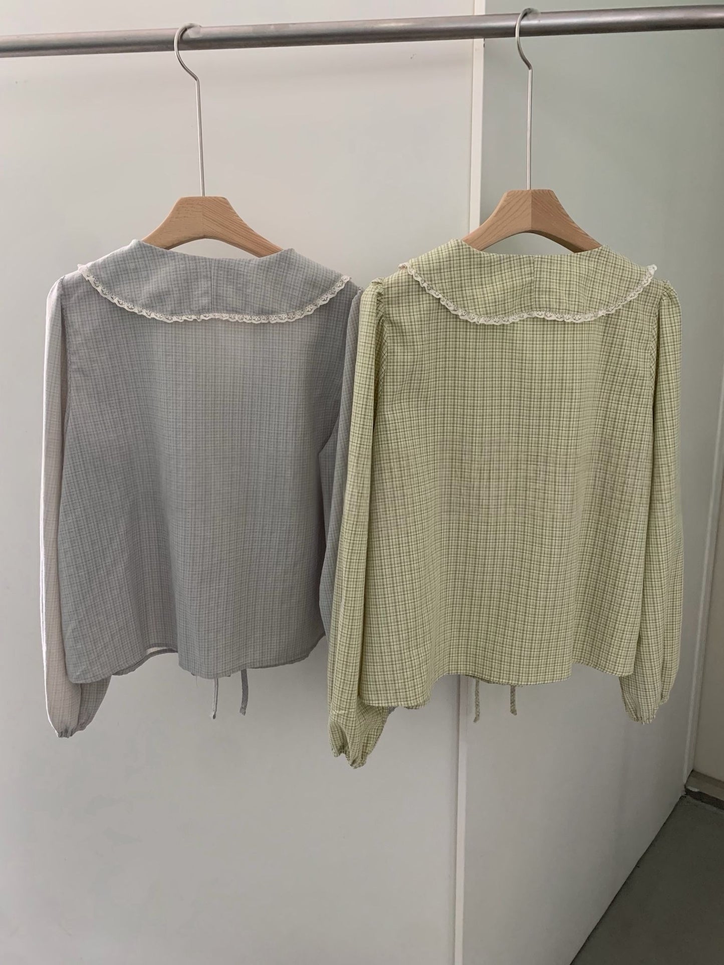 Nelly Check Blouse-2col