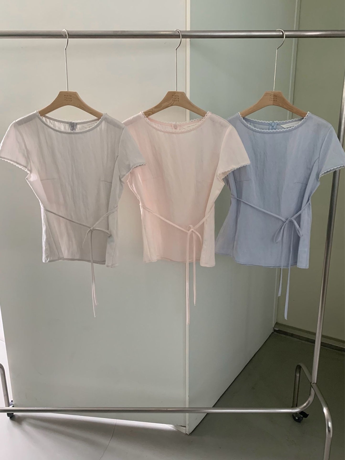 Pudding half blouse-3col