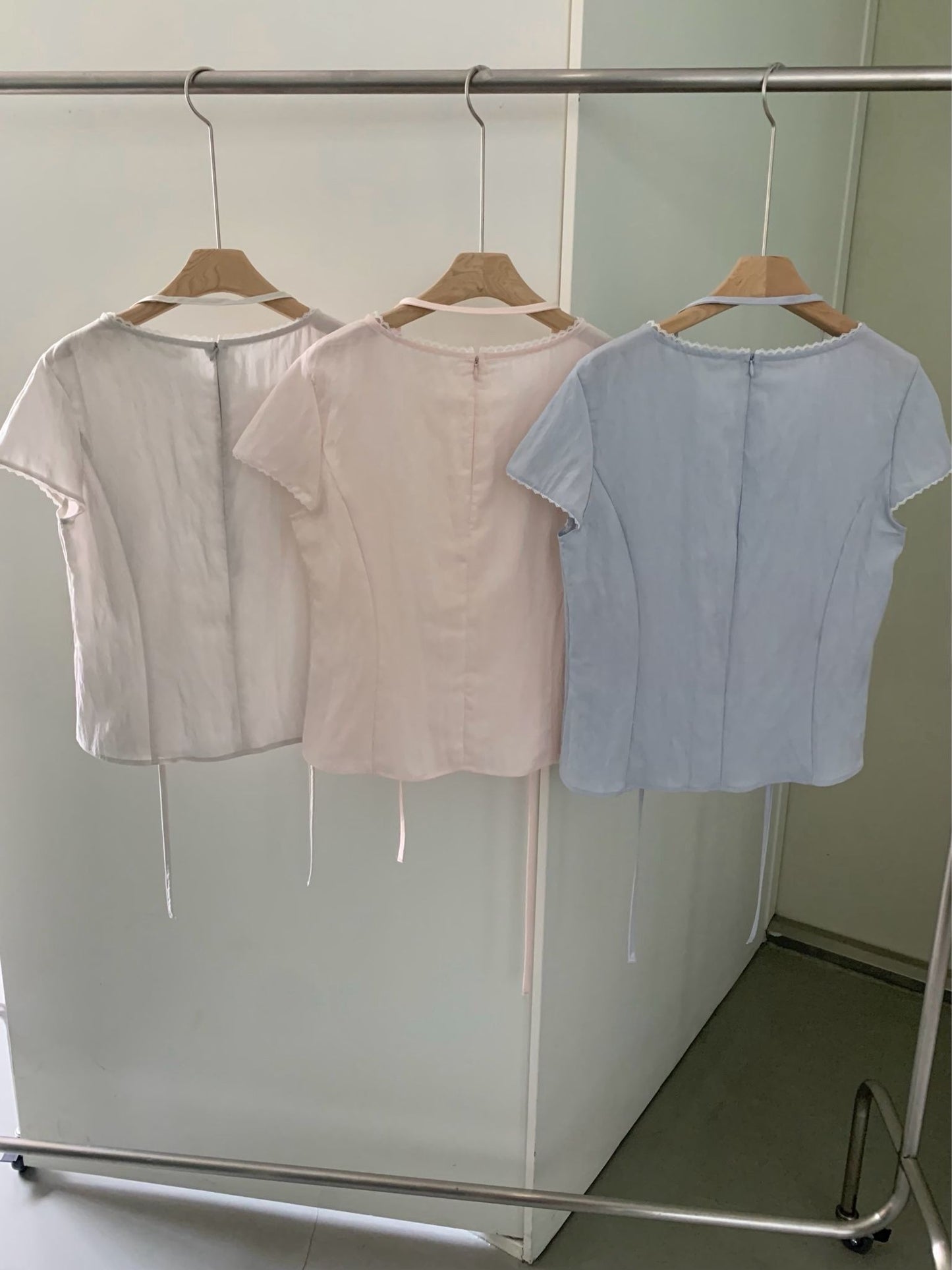 Pudding half blouse-3col