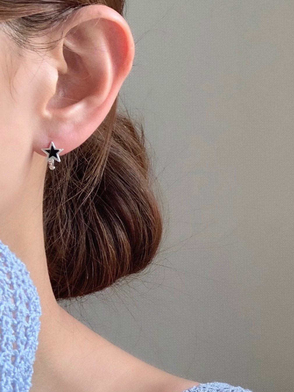 One-touch star earrings