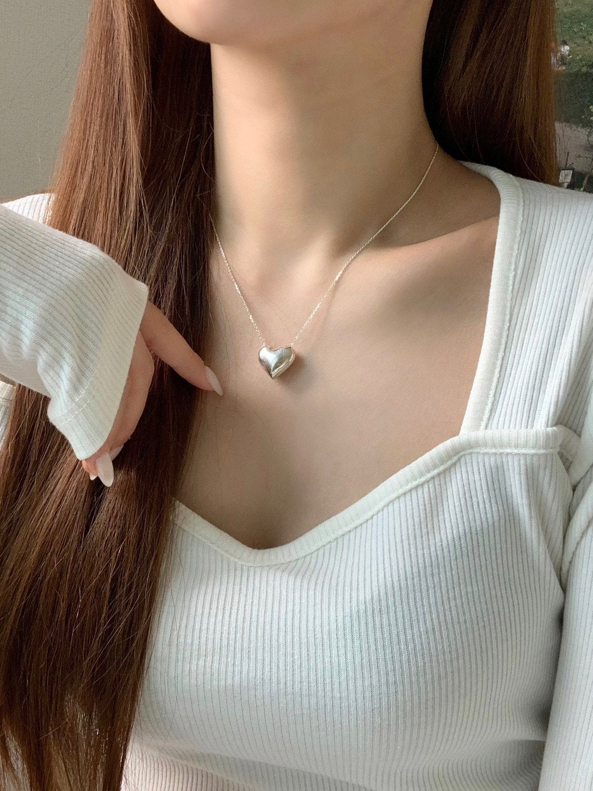 Big heart necklace