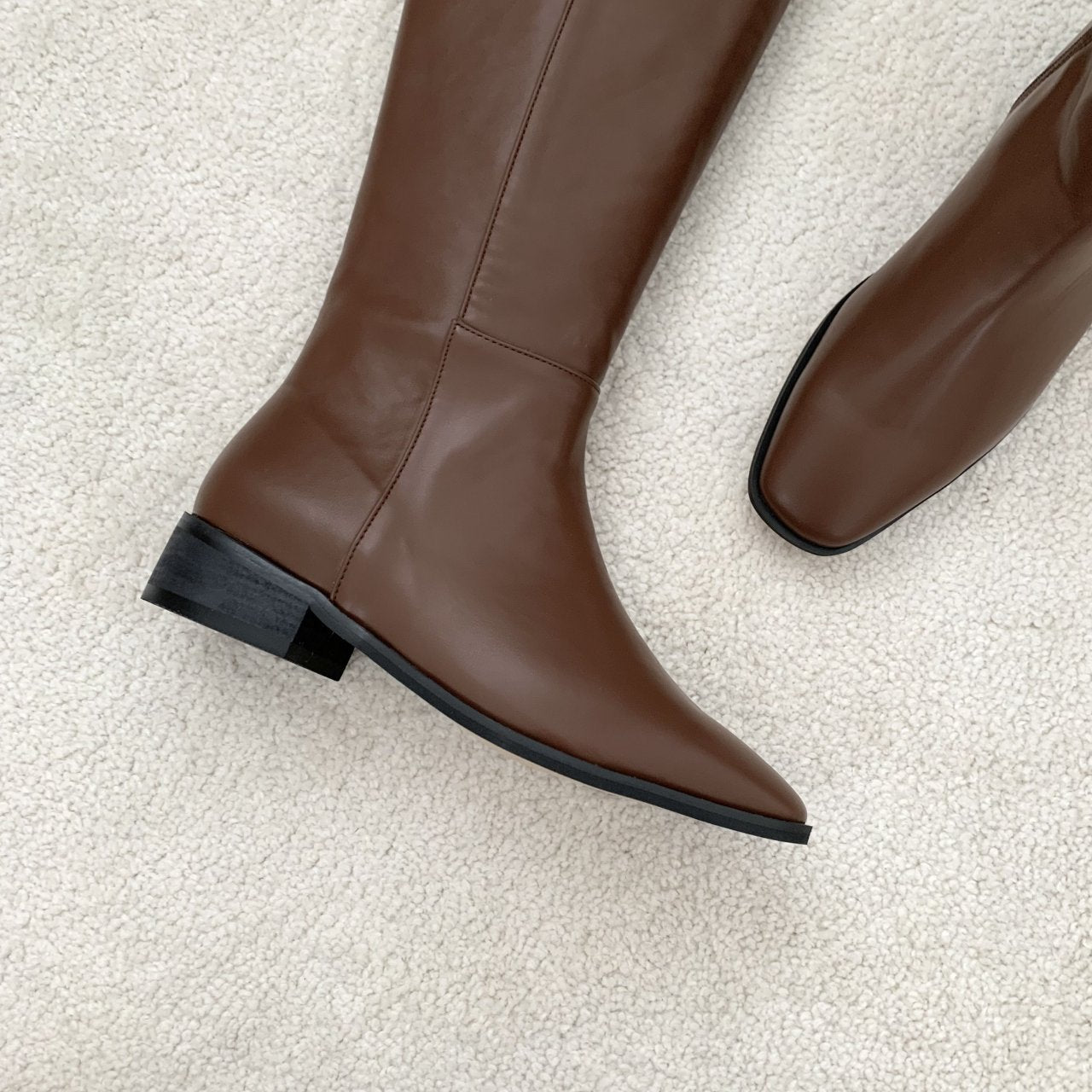 Square basic long boots-3col