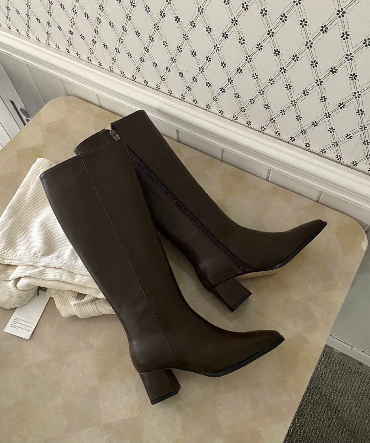 5cm sophisticated long boots-2col