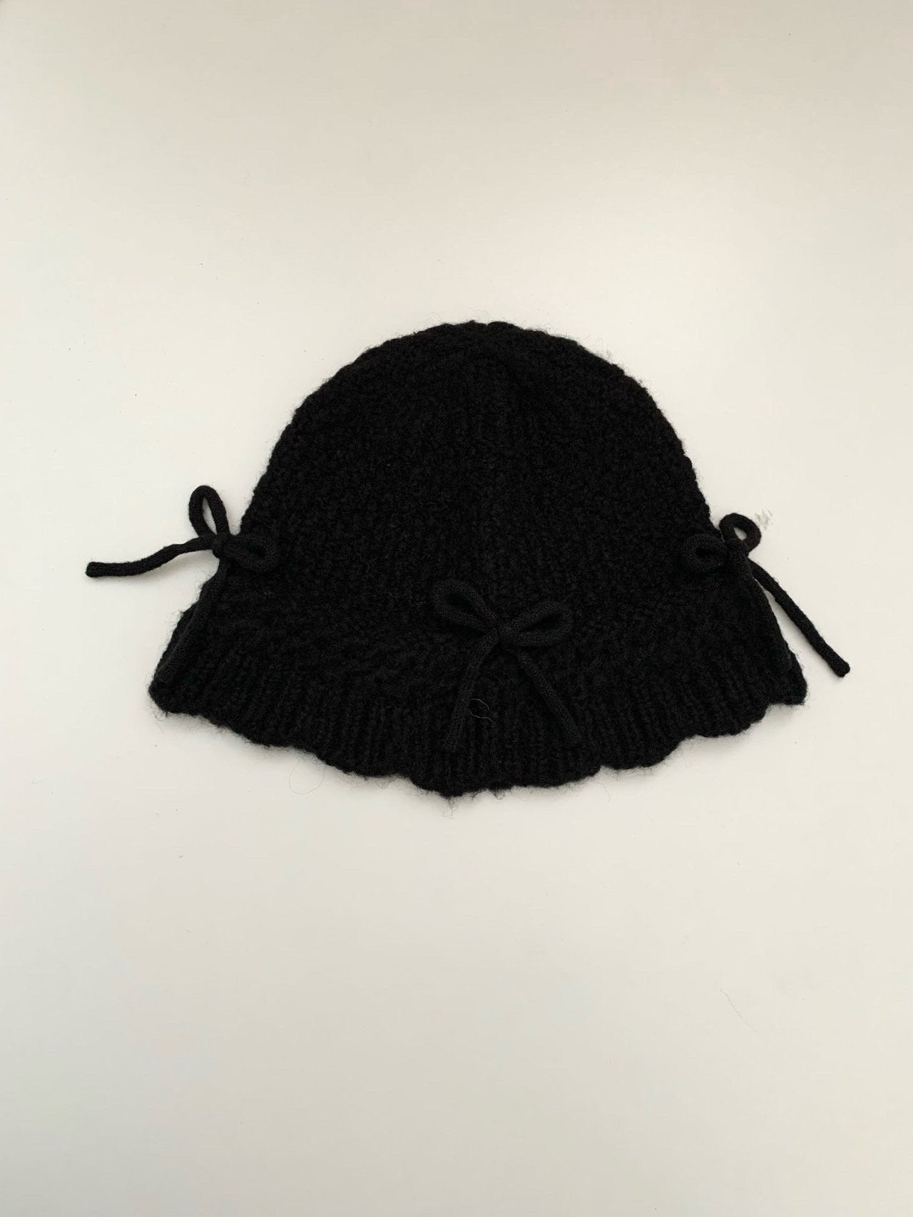 Crochet ribbon hat-3col