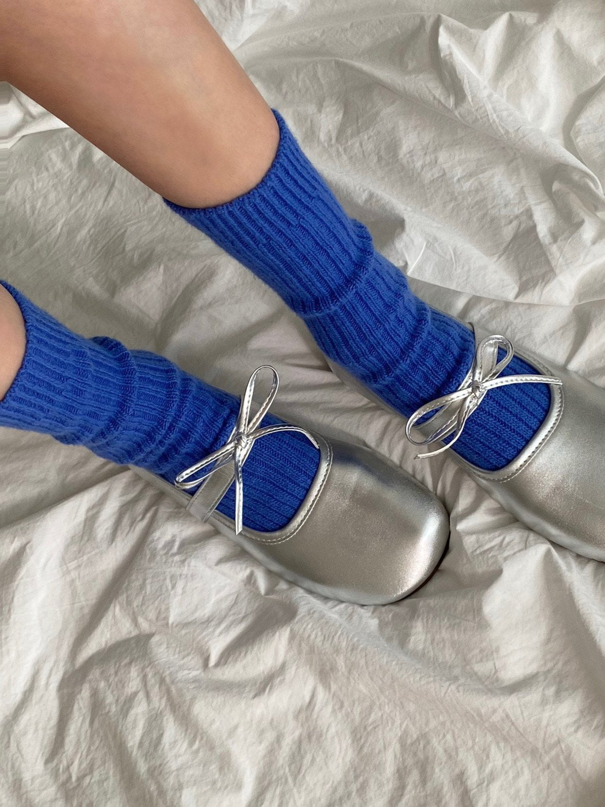 Middle Cashmere Knit Socks