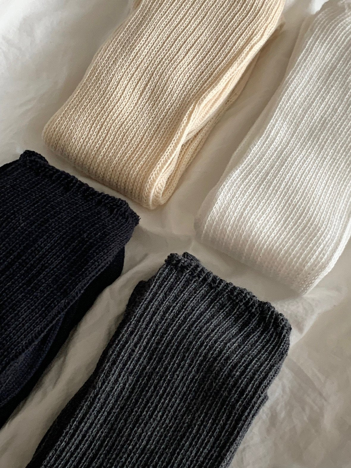 loose fit knee socks long socks warmer-4col