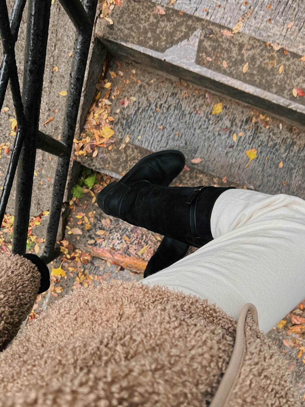 Hazel suede belted long boots-2col