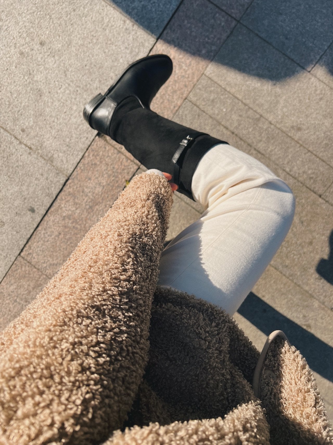 Hazel suede belted long boots-2col