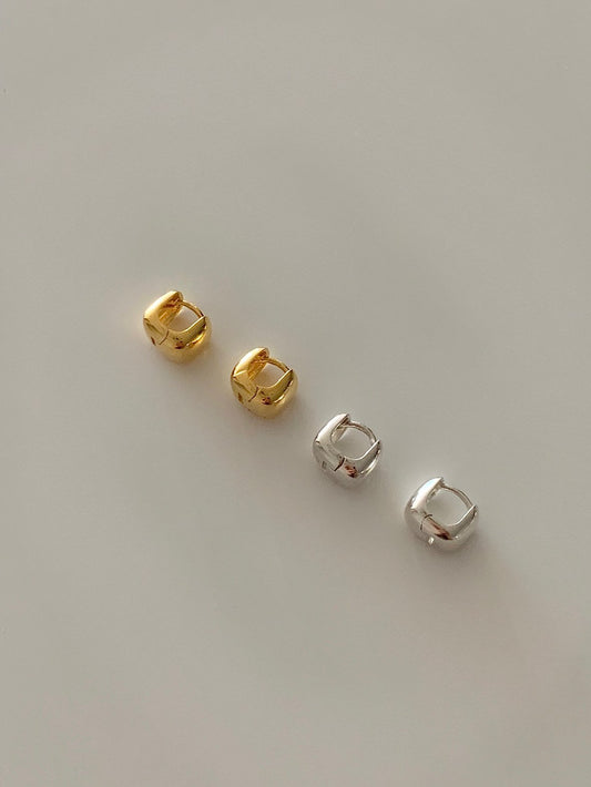 One Touch Bold Square Earrings