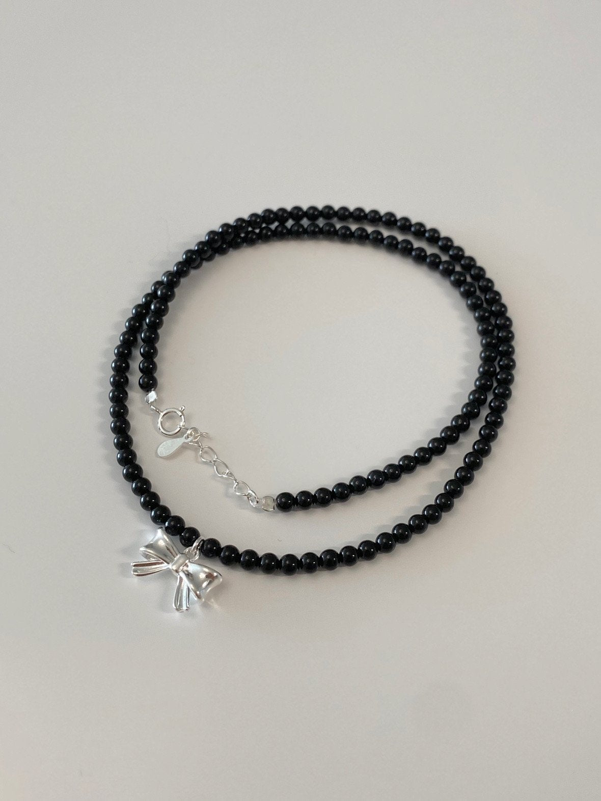 Onyx Ribbon Necklace