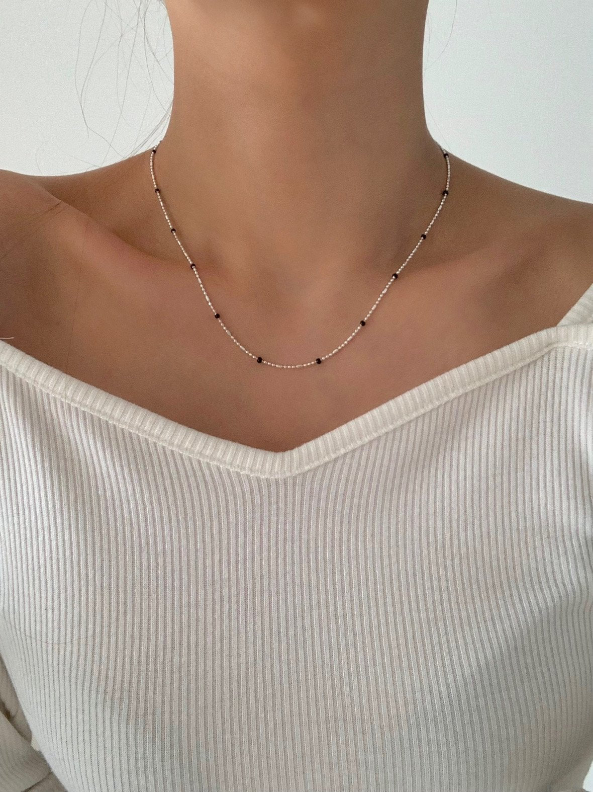 Black Ball Necklace