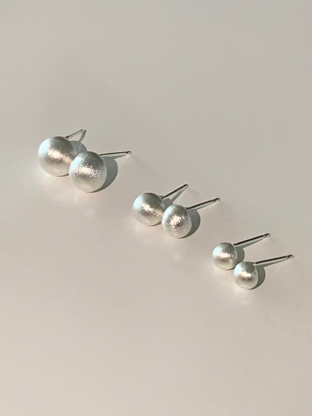 matte ball earrings