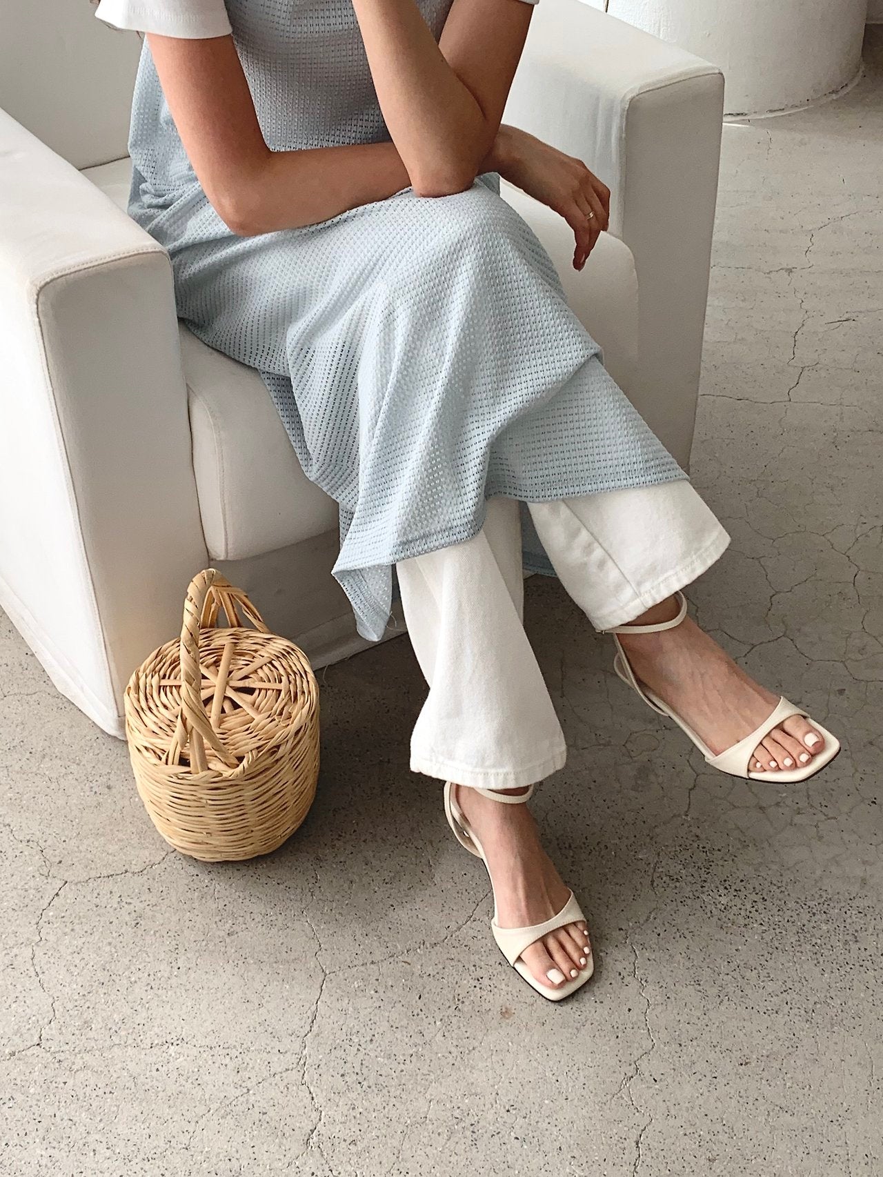 5cm Simple strap sandals