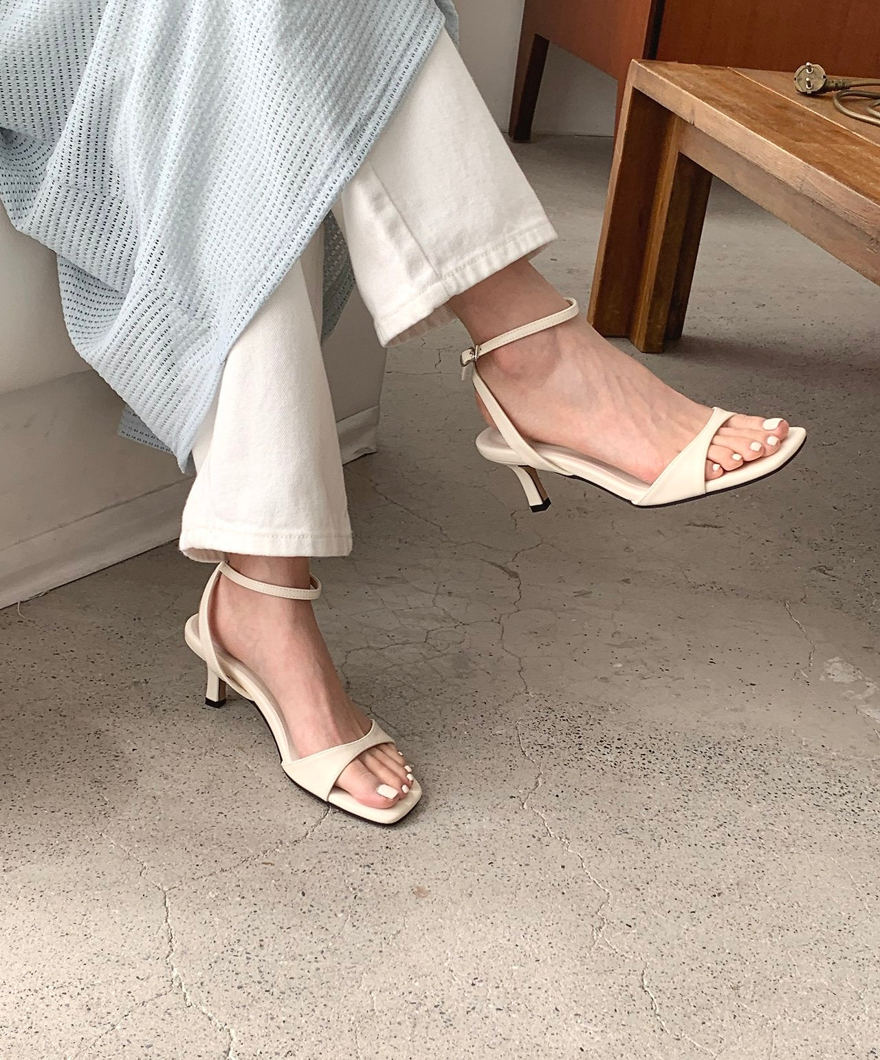 5cm Simple strap sandals