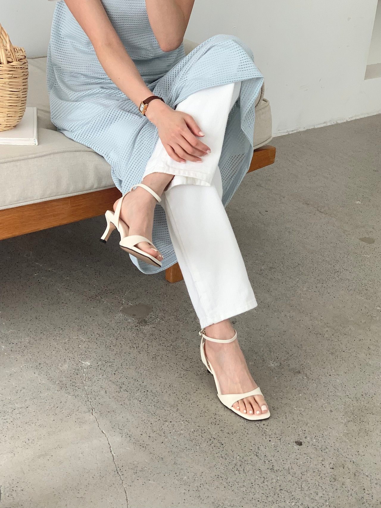 5cm Simple strap sandals