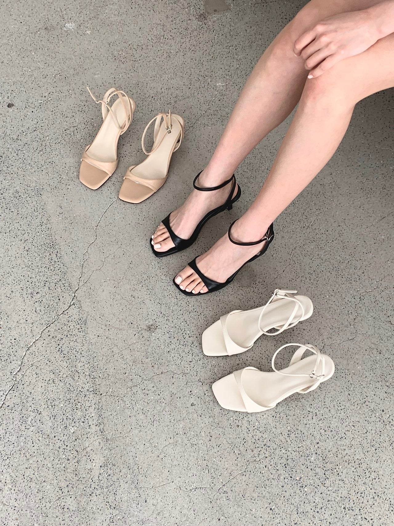 5cm Simple strap sandals