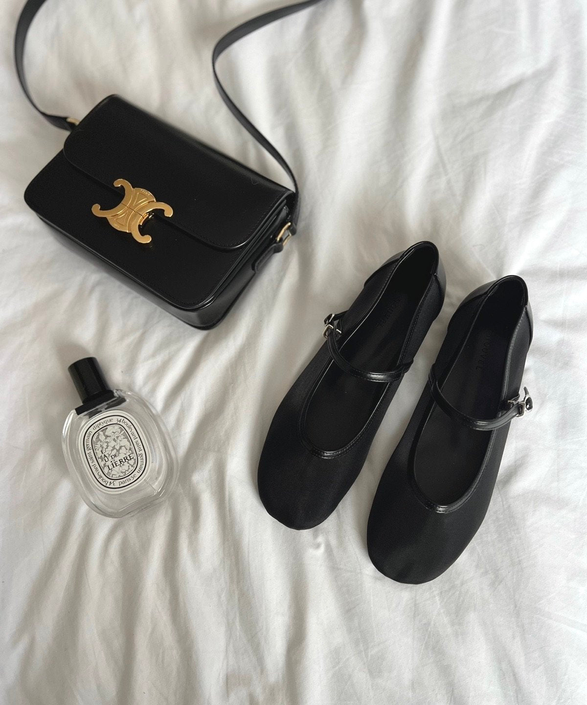 Mesh Merijane Strap Flat