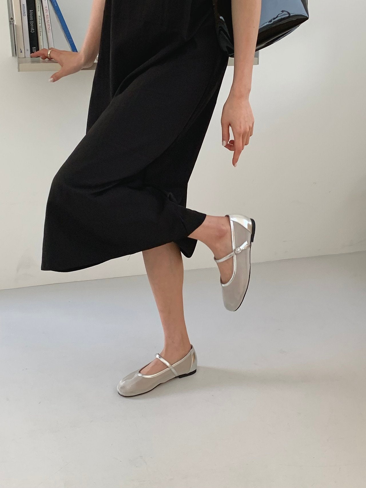 Mesh Merijane Strap Flat
