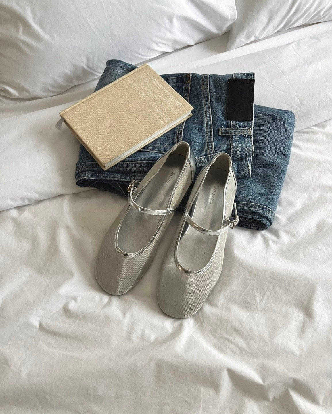 Mesh Merijane Strap Flat