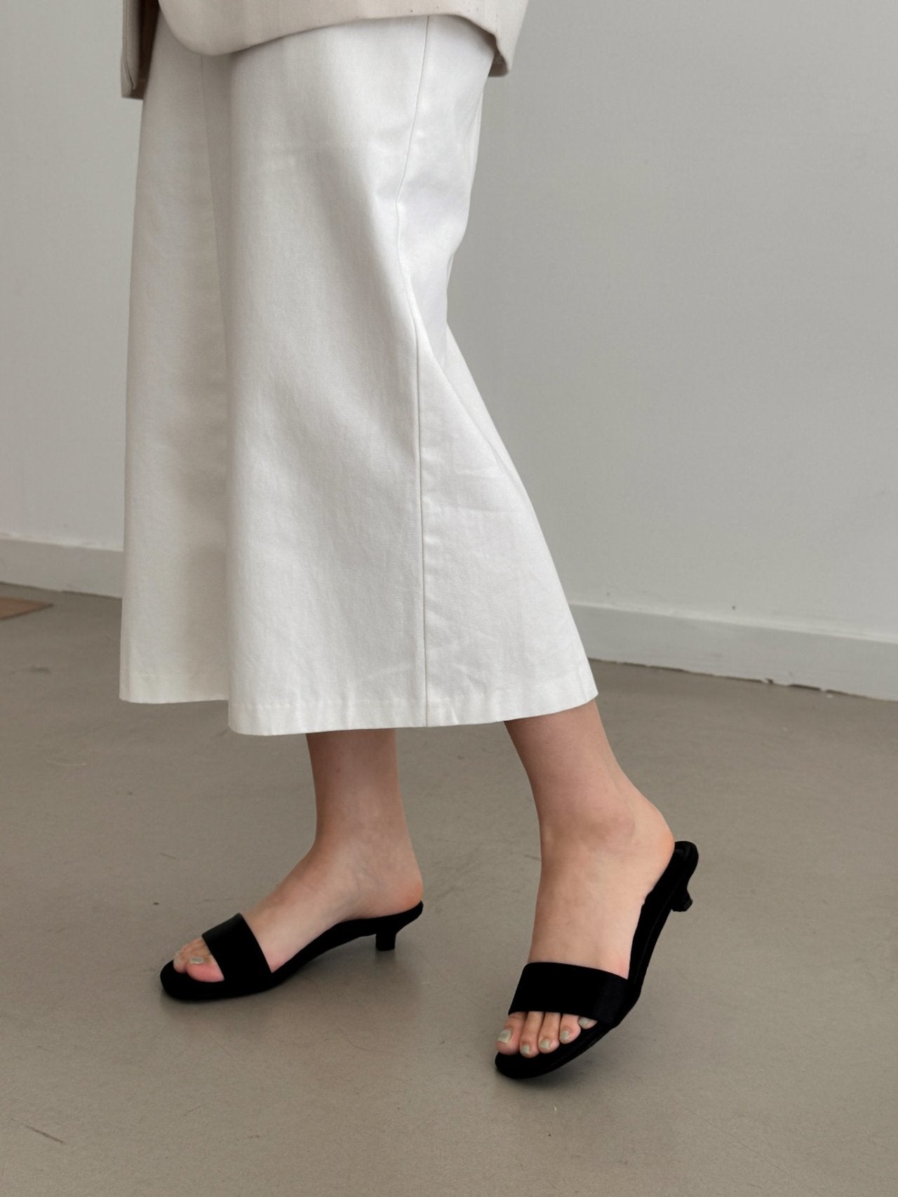 Basic Satin Mule 3 cm