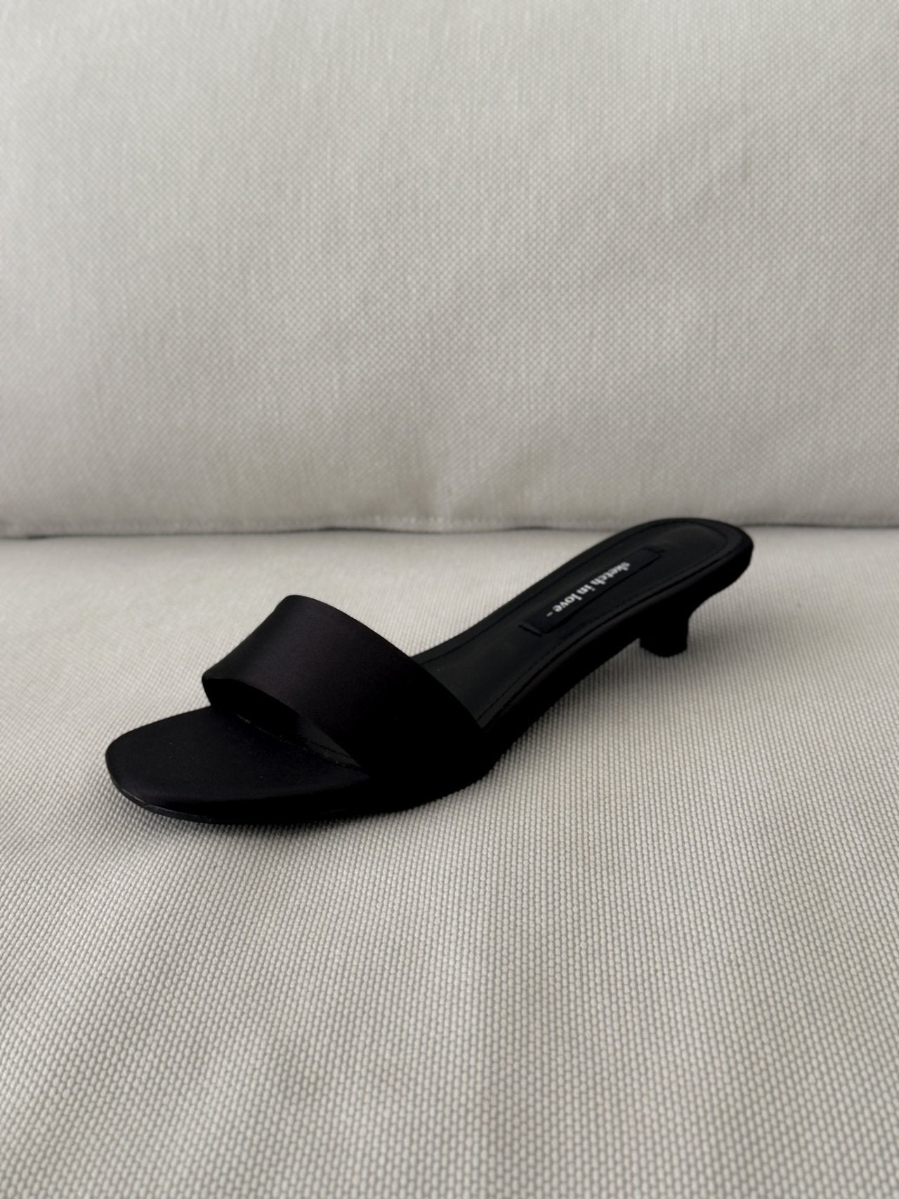 Basic Satin Mule 3 cm