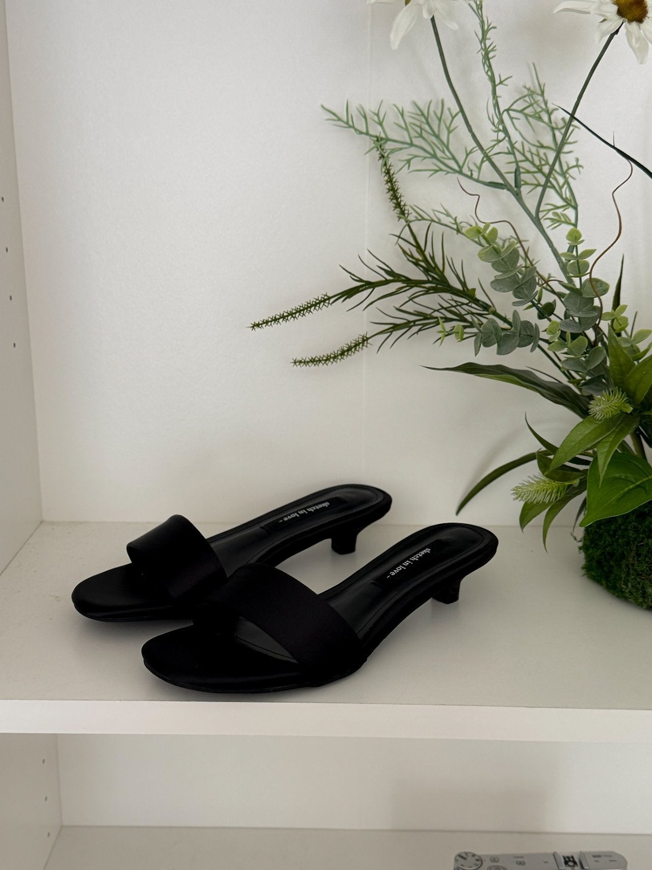 Basic Satin Mule 3 cm