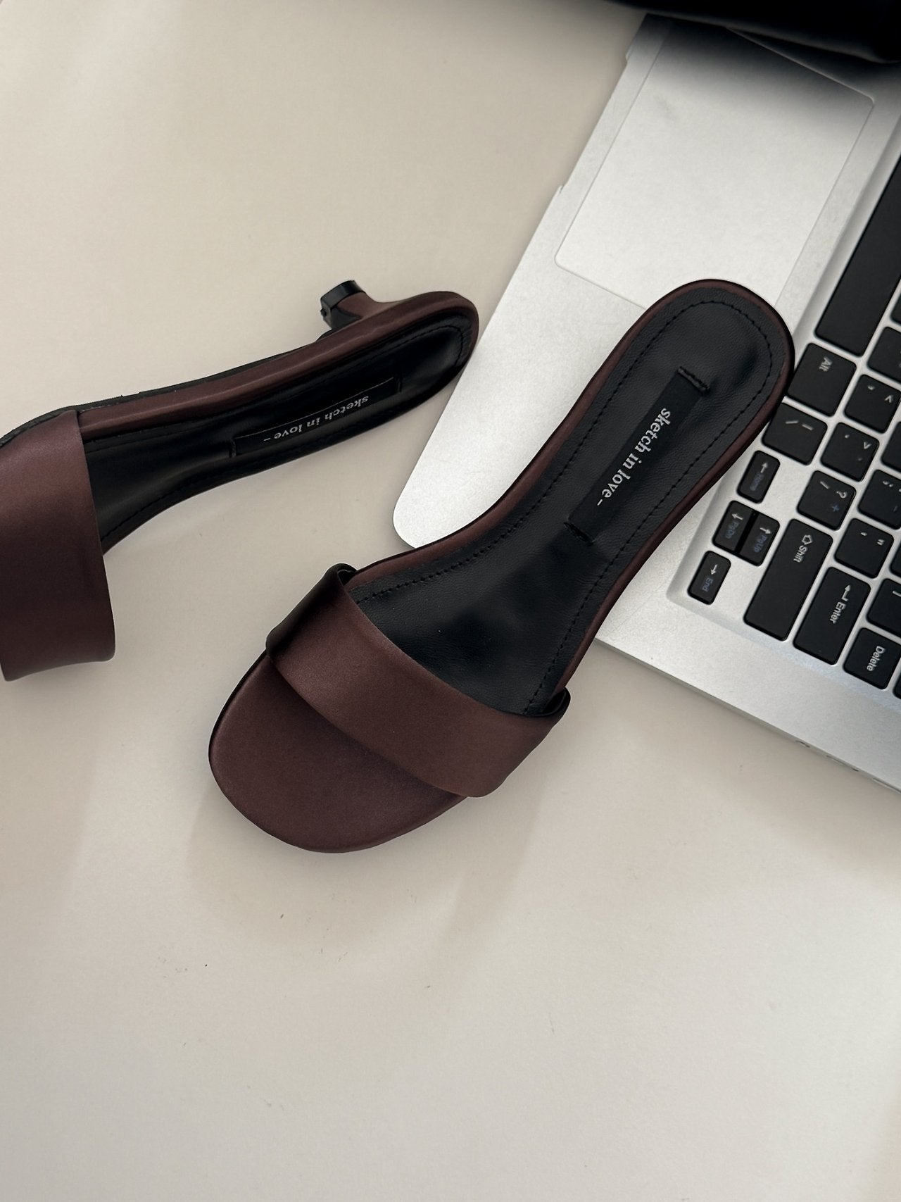 Basic Satin Mule 3 cm