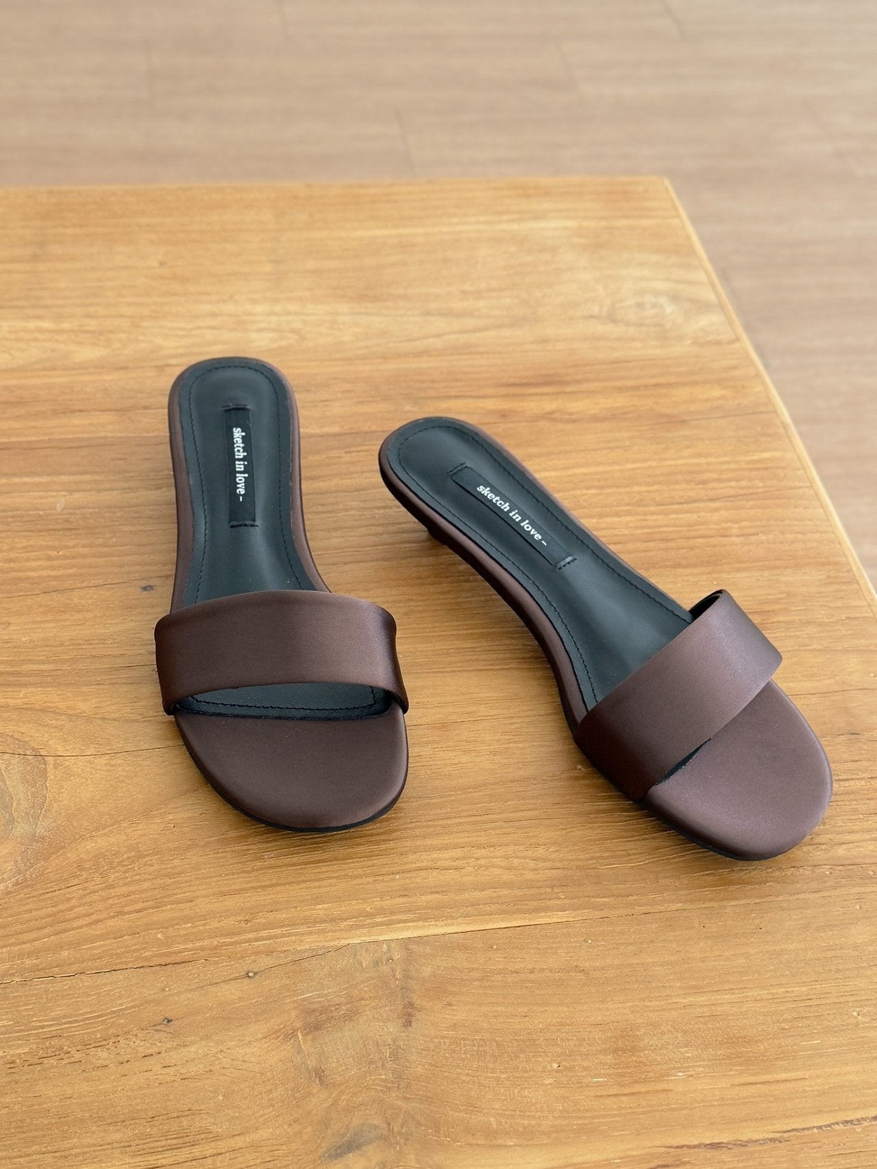 Basic Satin Mule 3 cm