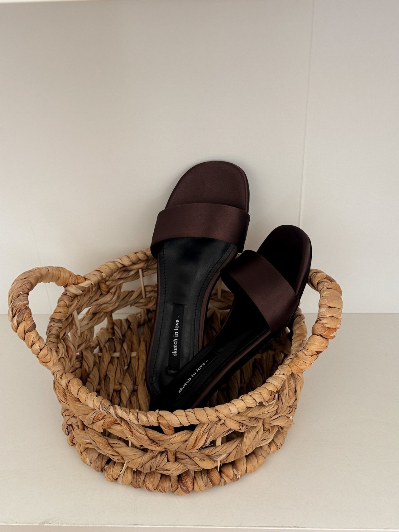 Basic Satin Mule 3 cm