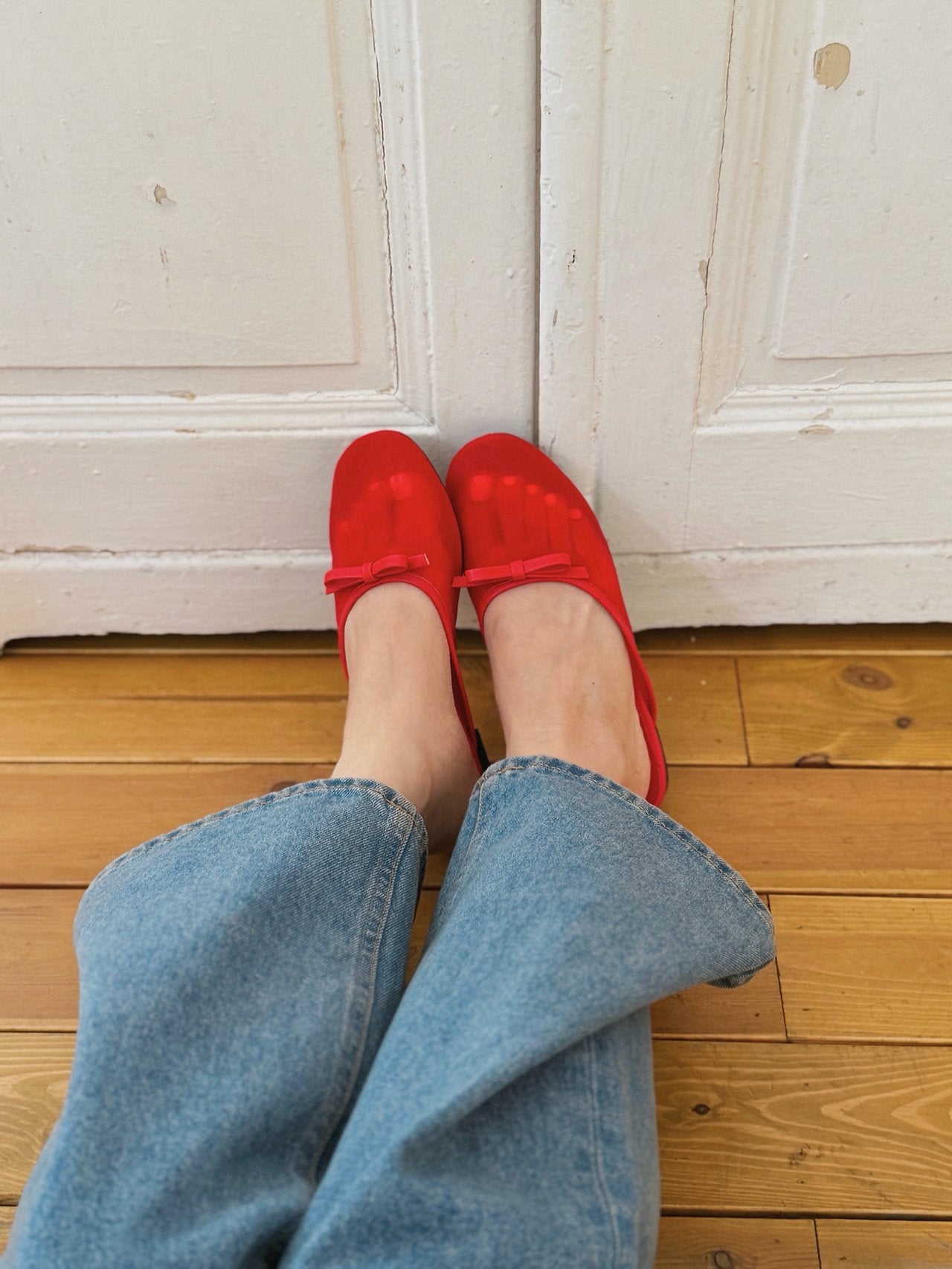 Petit Ribbon Mesh Mule