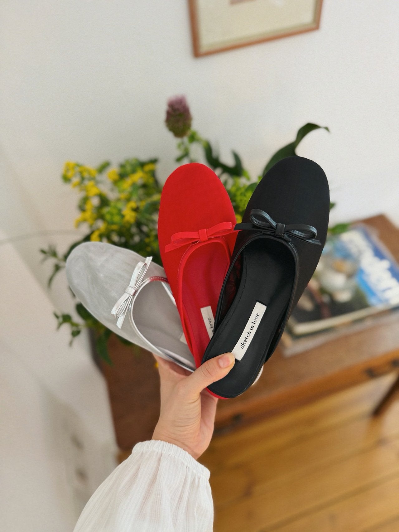 Petit Ribbon Mesh Mule