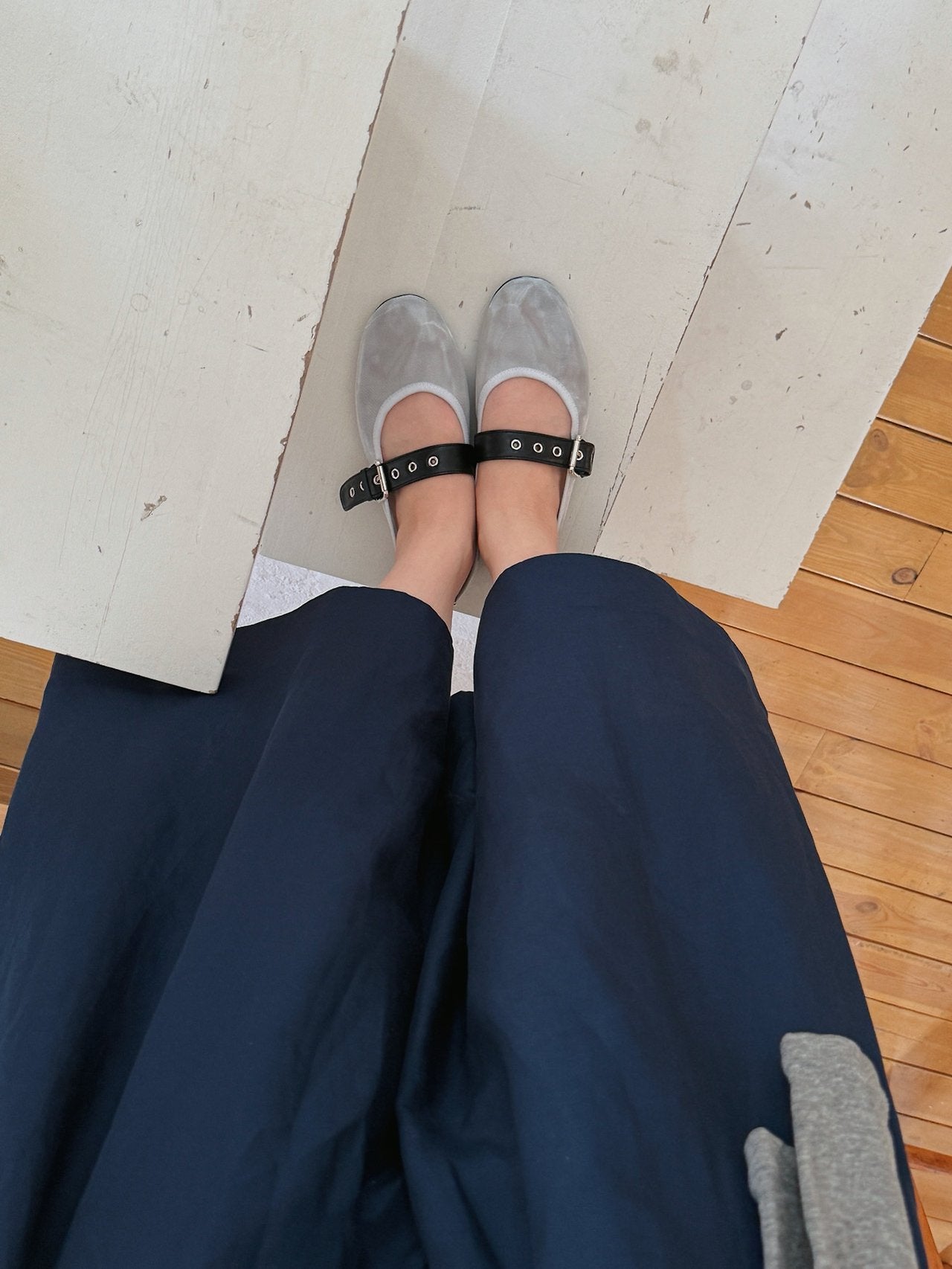 Mesh Eyelet Strap Maryjane