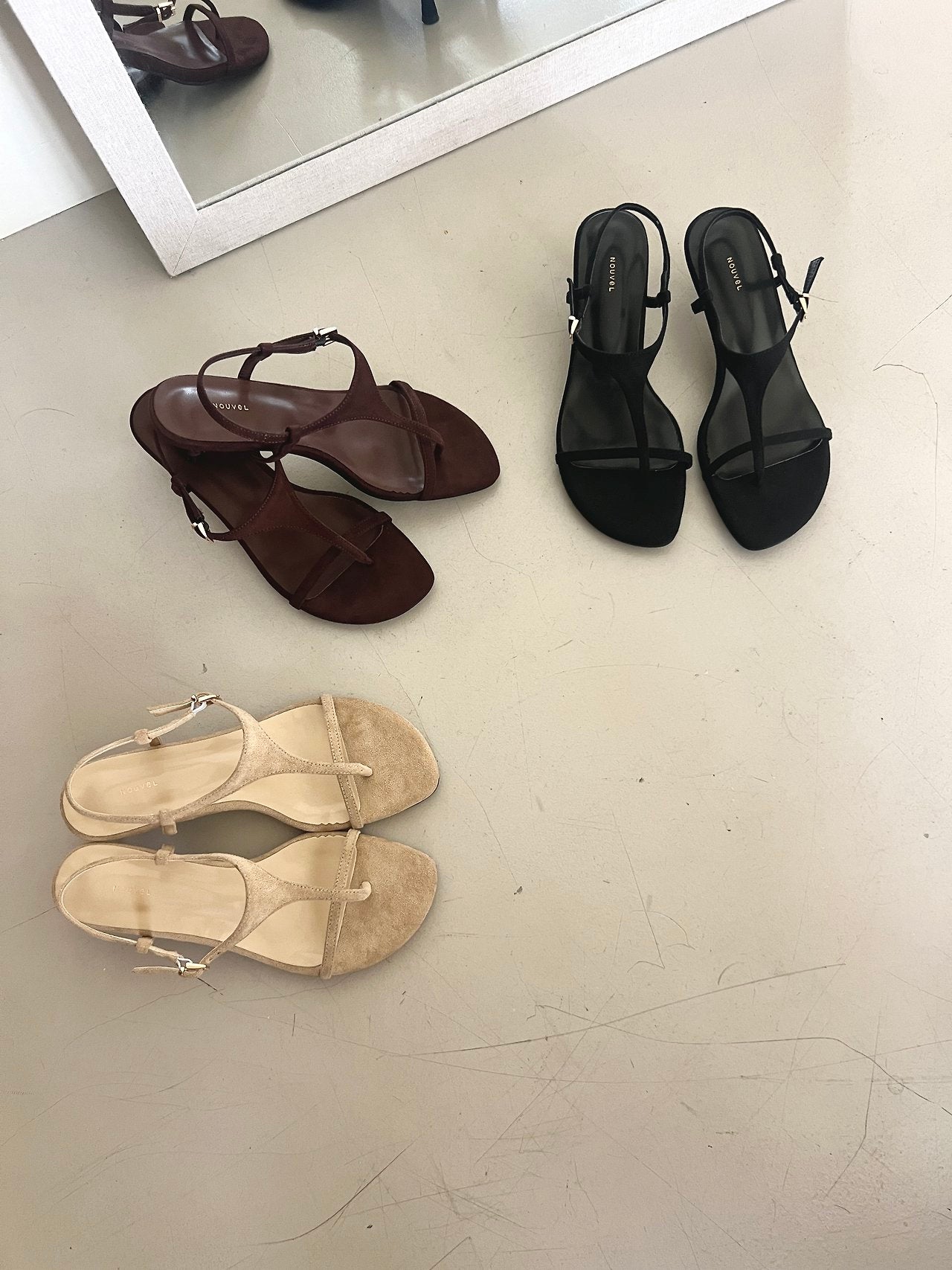 3cm strap tight sandals