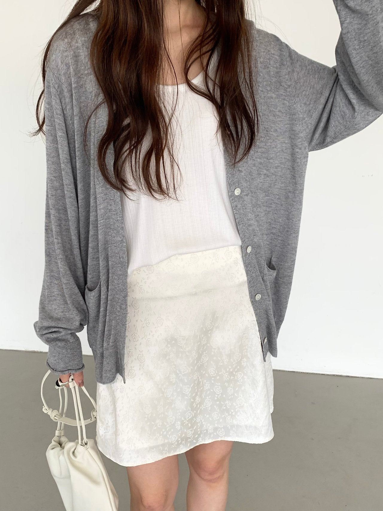 deondo rose satin skirt-3col
