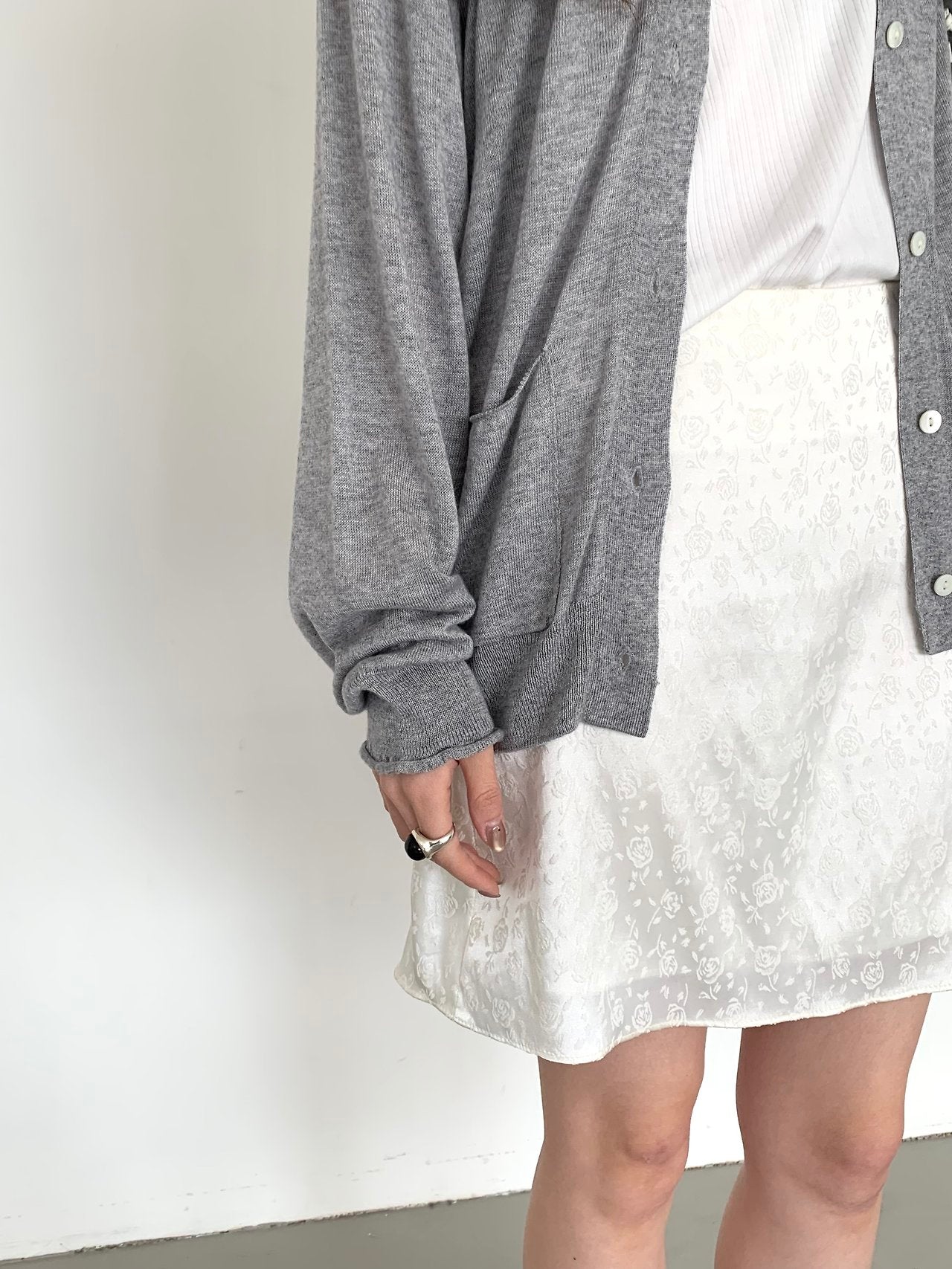 deondo rose satin skirt-3col