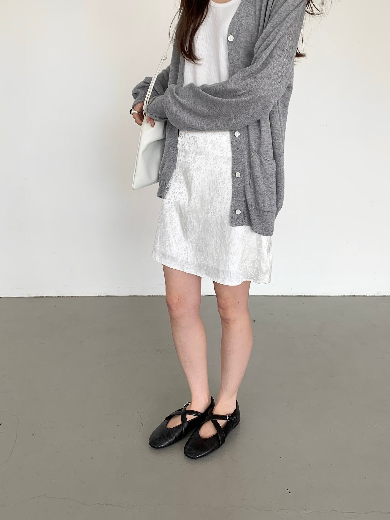 deondo rose satin skirt-3col