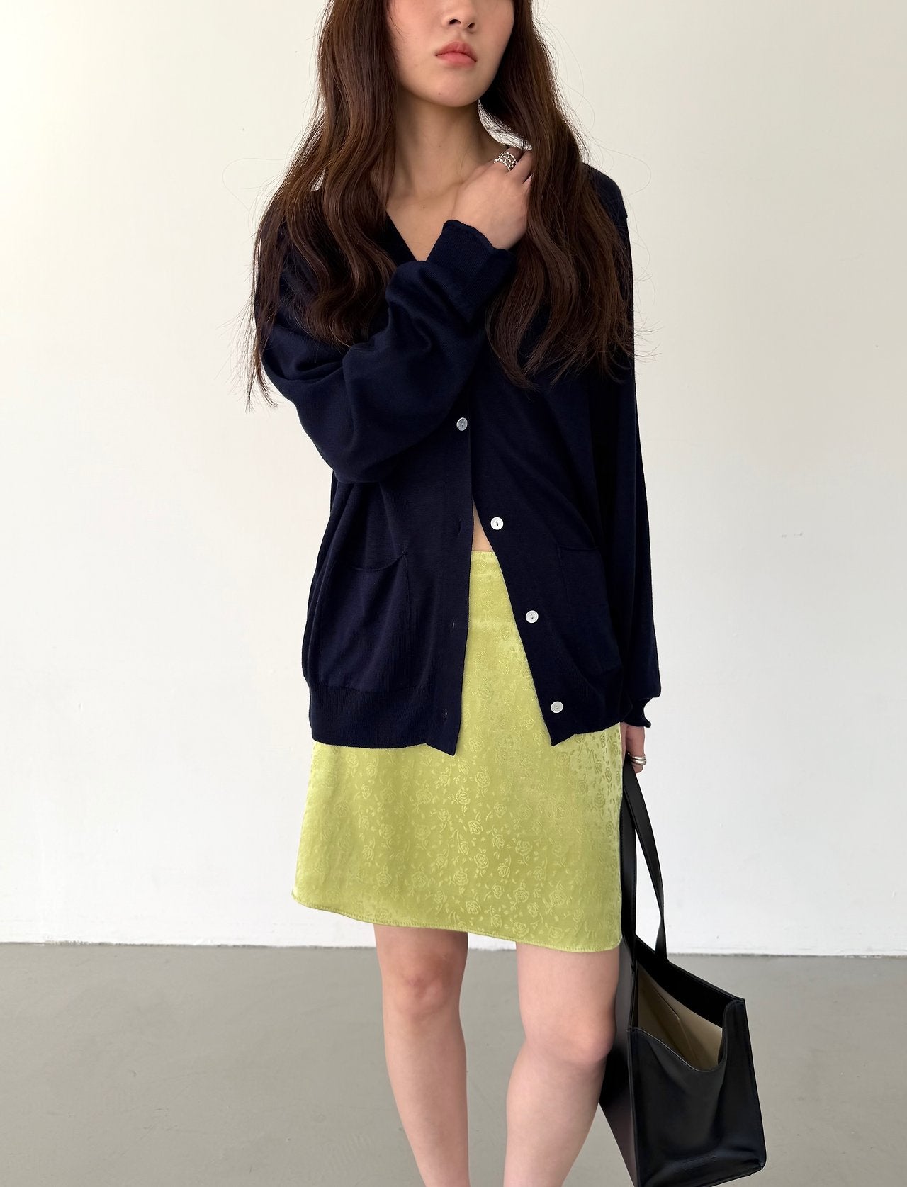 deondo rose satin skirt-3col