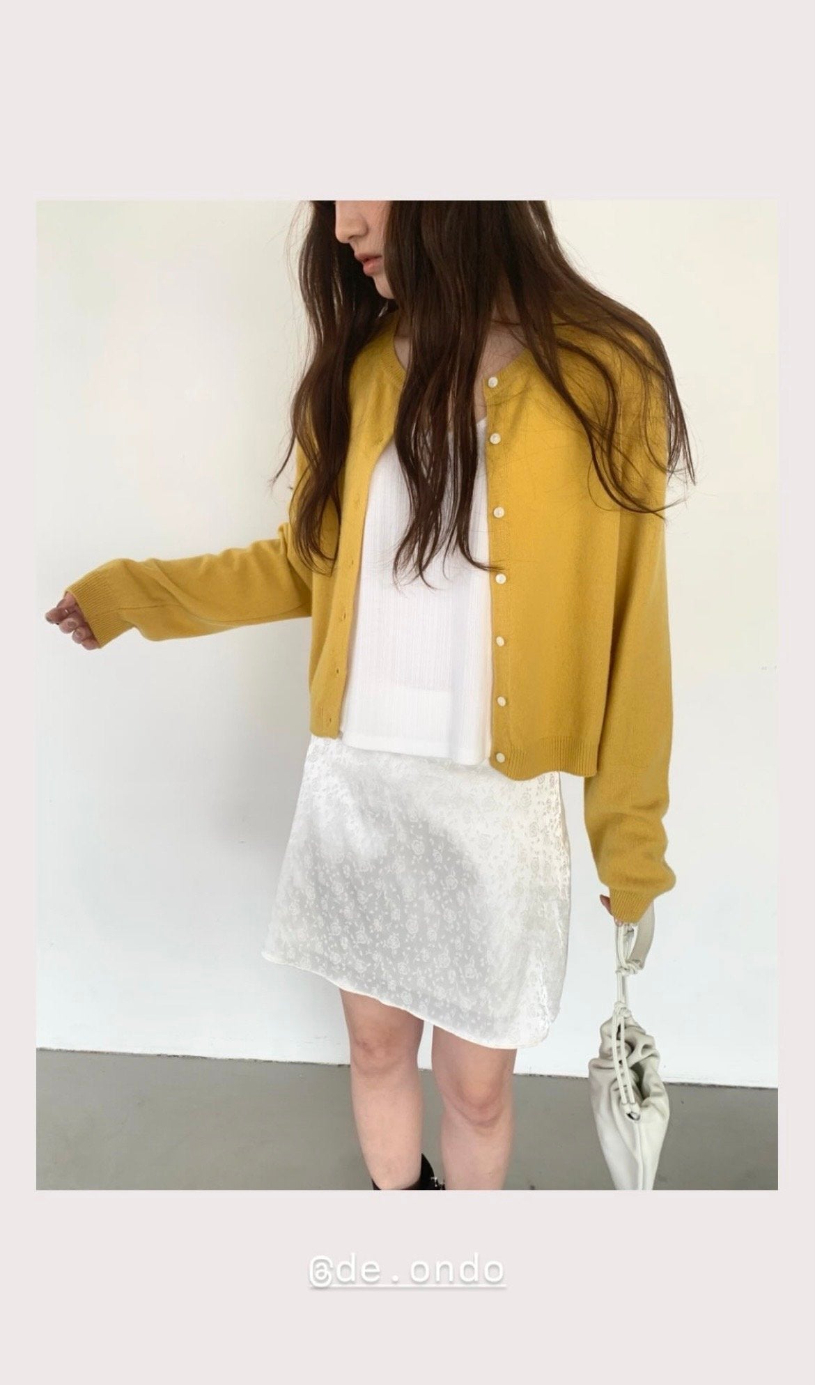 deondo rose satin skirt-3col