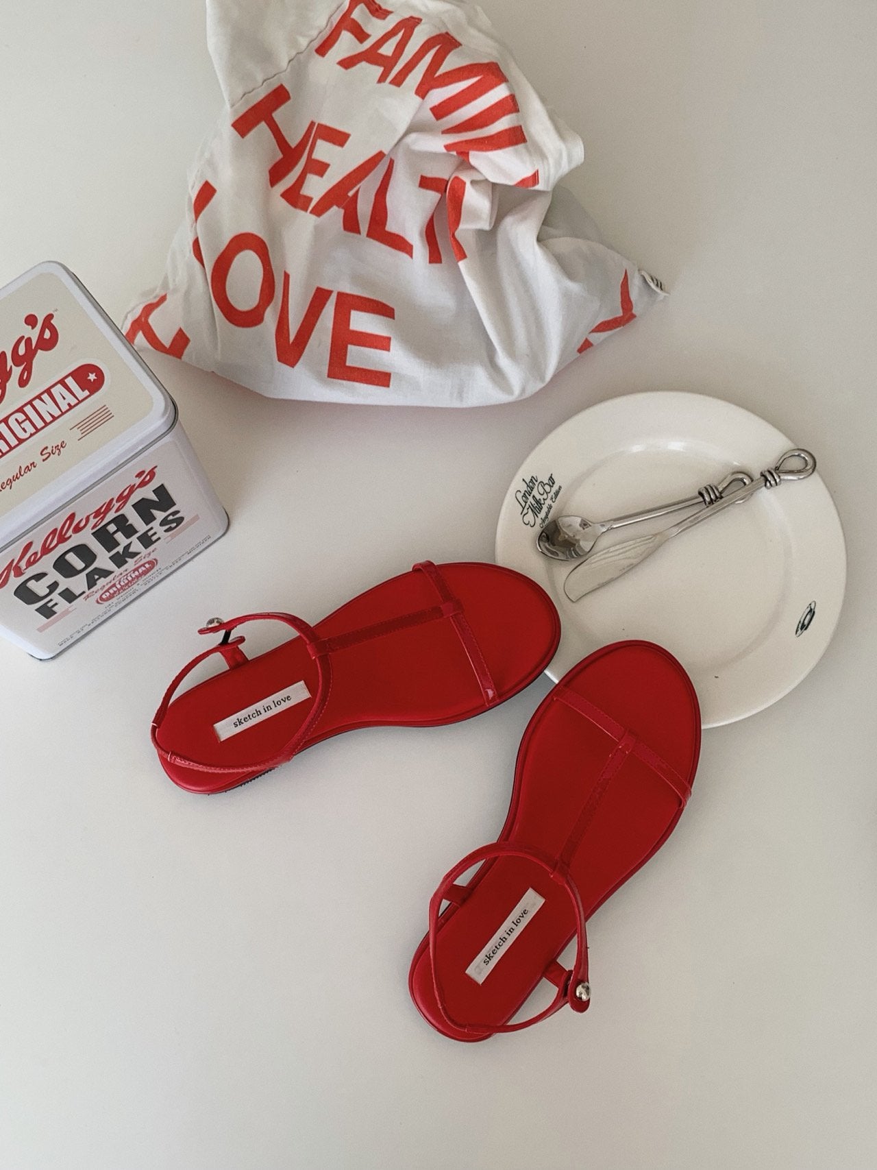 Slim T-Strap Sandals